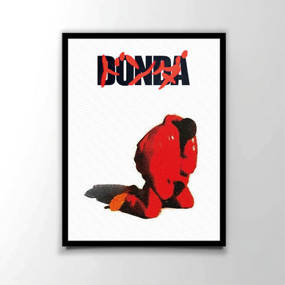 Poster officiel de l'album "Donda" (2021) du rappeur américain Kanye West. Parfait pour les fans de rap américain.