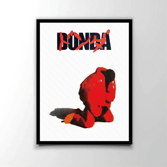 Poster officiel de l'album "Donda" (2021) du rappeur américain Kanye West. Parfait pour les fans de rap américain.