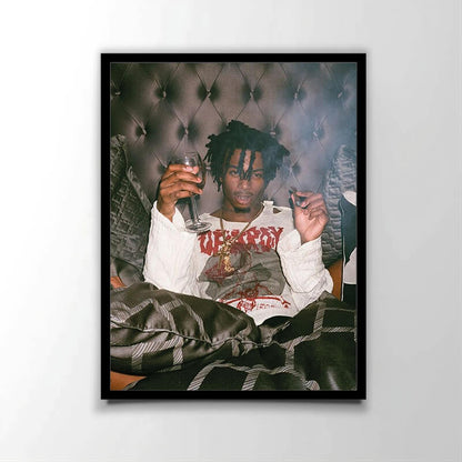 Poster officiel de l'album "Playboi Carti" (2017) du rappeur américain Playboi Carti. Parfait pour les fans de rap américain.