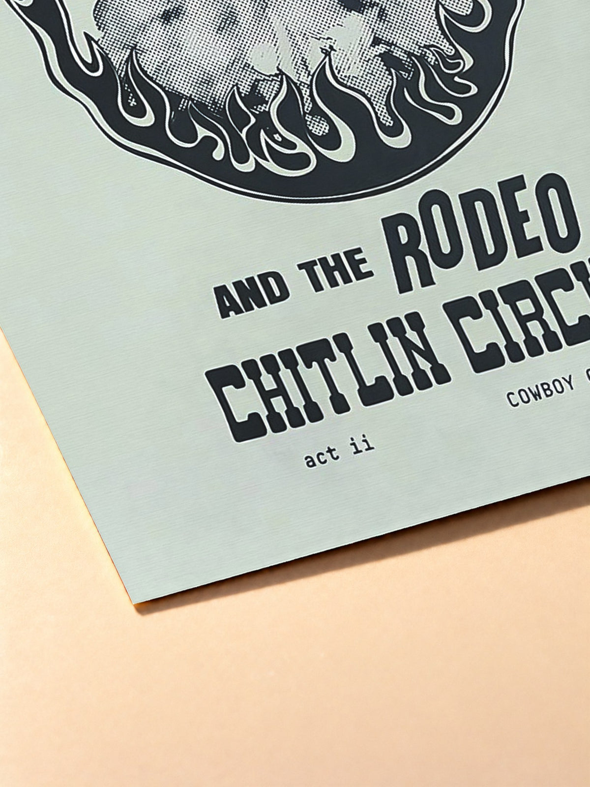 Gros plan sur l'impression du poster Beyoncé – Rodeo