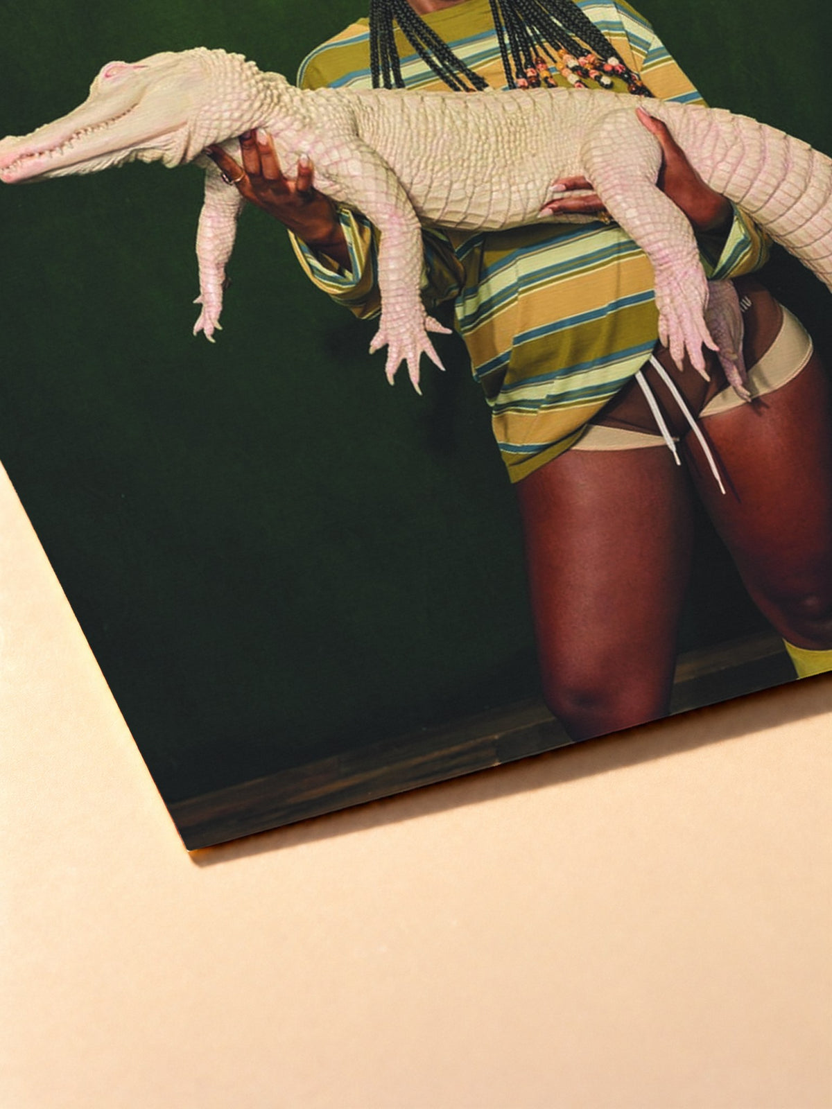 Gros plan sur l'impression du poster Doechii – Alligator Bites Never Heal