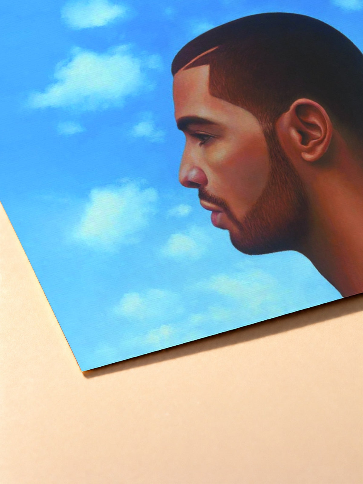 Gros plan sur l'impression du poster Drake – Nothing Was The Same