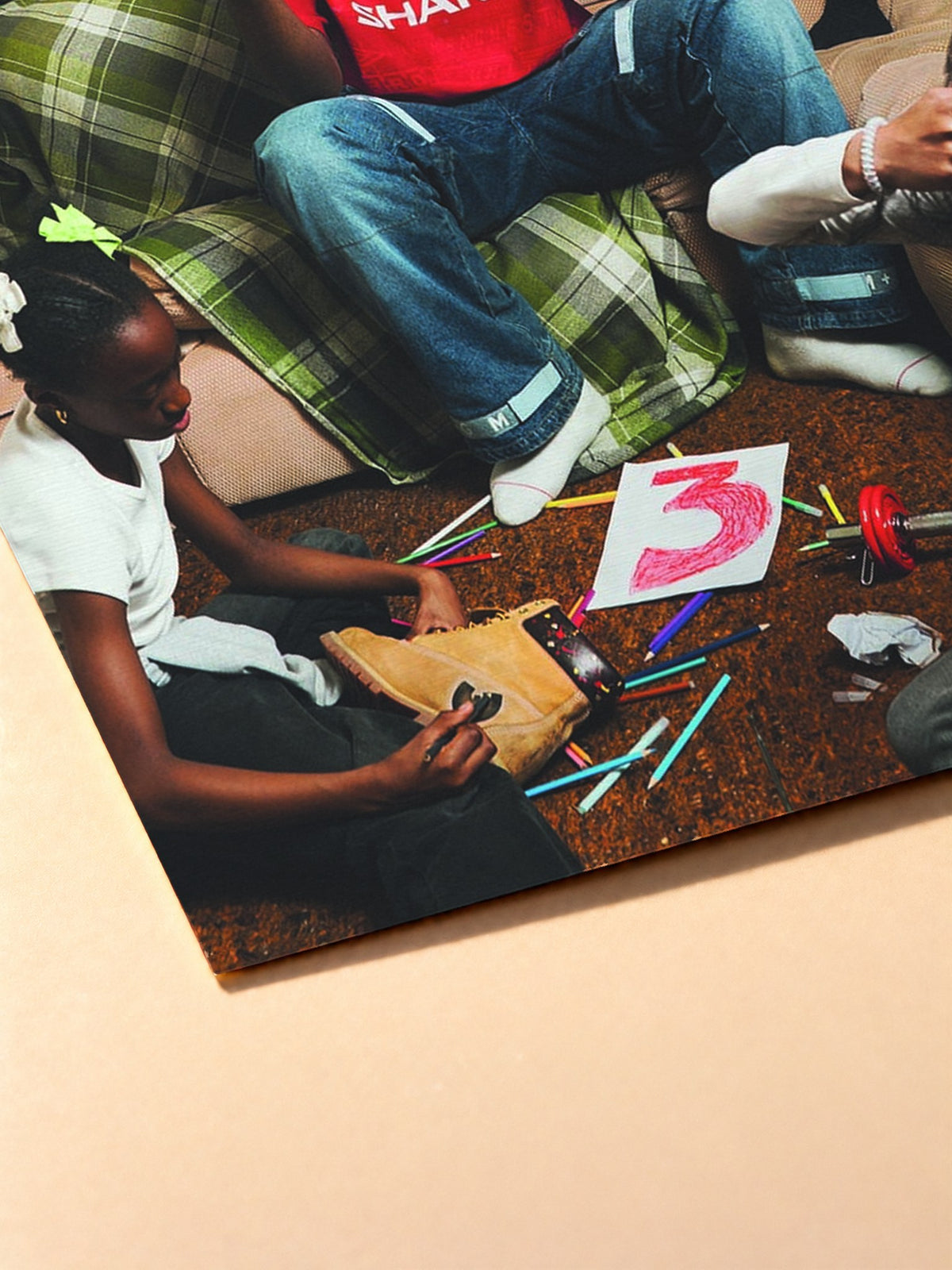 Gros plan sur l'impression du poster Genezio – Bouce Musique Vol3