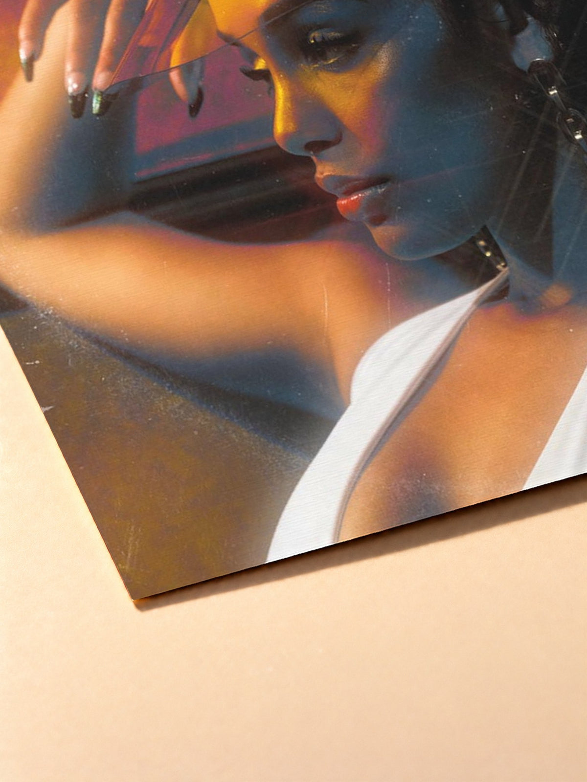 Gros plan sur l'impression du poster Jorja Smith – Be Honest