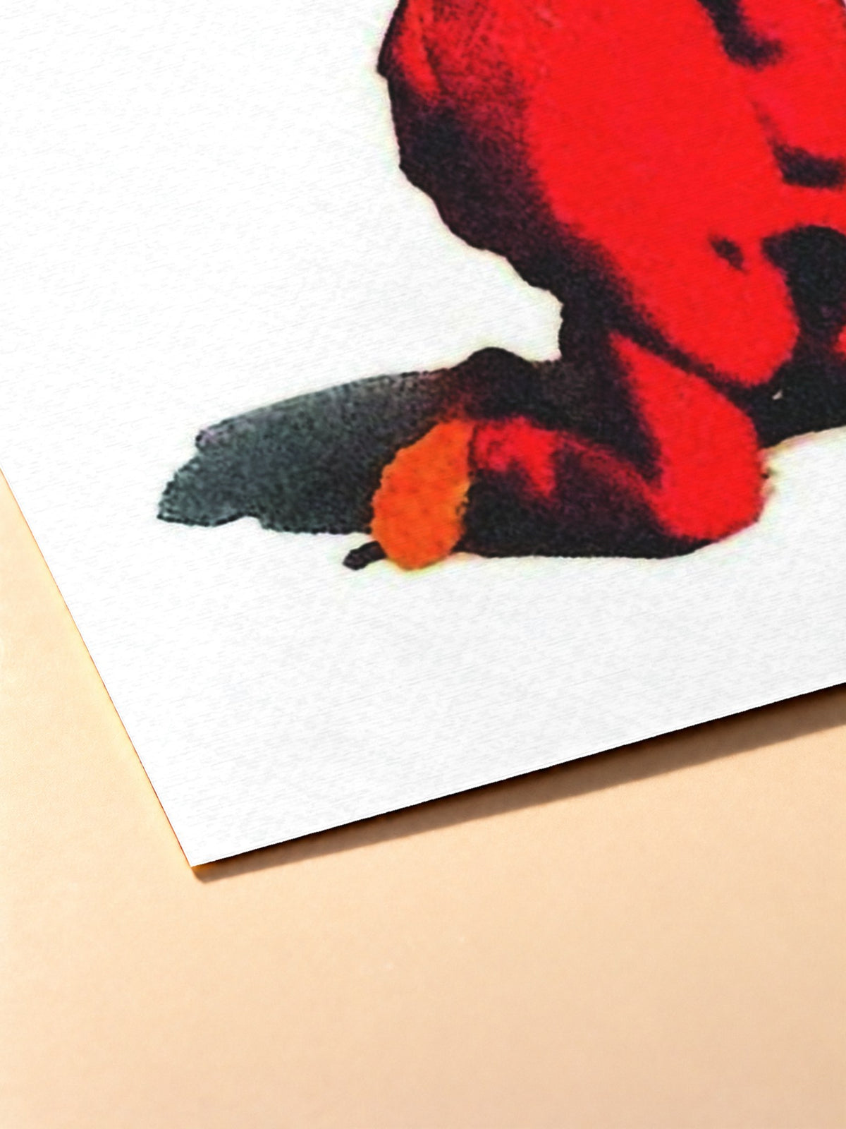 Gros plan sur l'impression du poster Kanye West – Donda