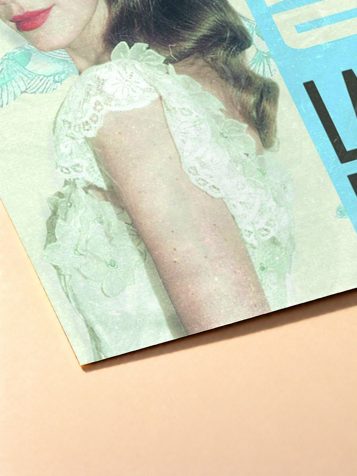 Gros plan sur l'impression du poster Lana Del Rey – Blue Bird
