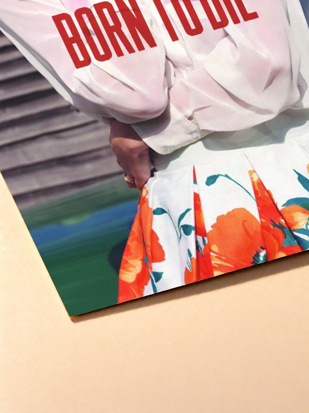 Gros plan sur l'impression du poster Lana Del Rey – Born To Die