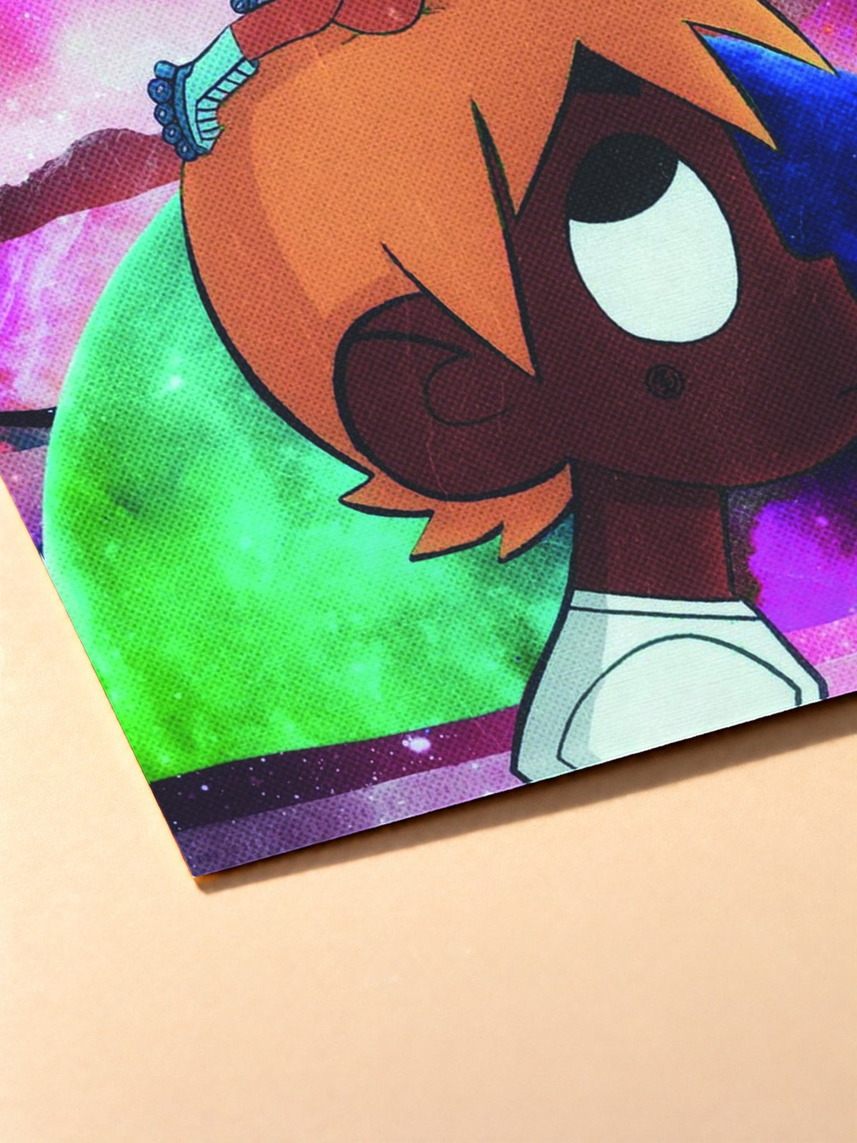 Gros plan sur l'impression du poster Lil Uzi Vert – Versus The World