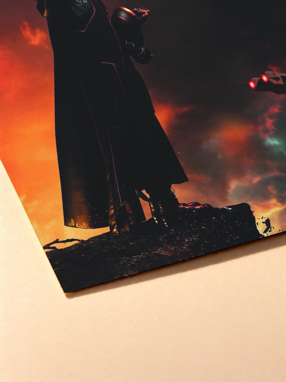 Gros plan sur l'impression du poster Luv Resval – Etoile Noir