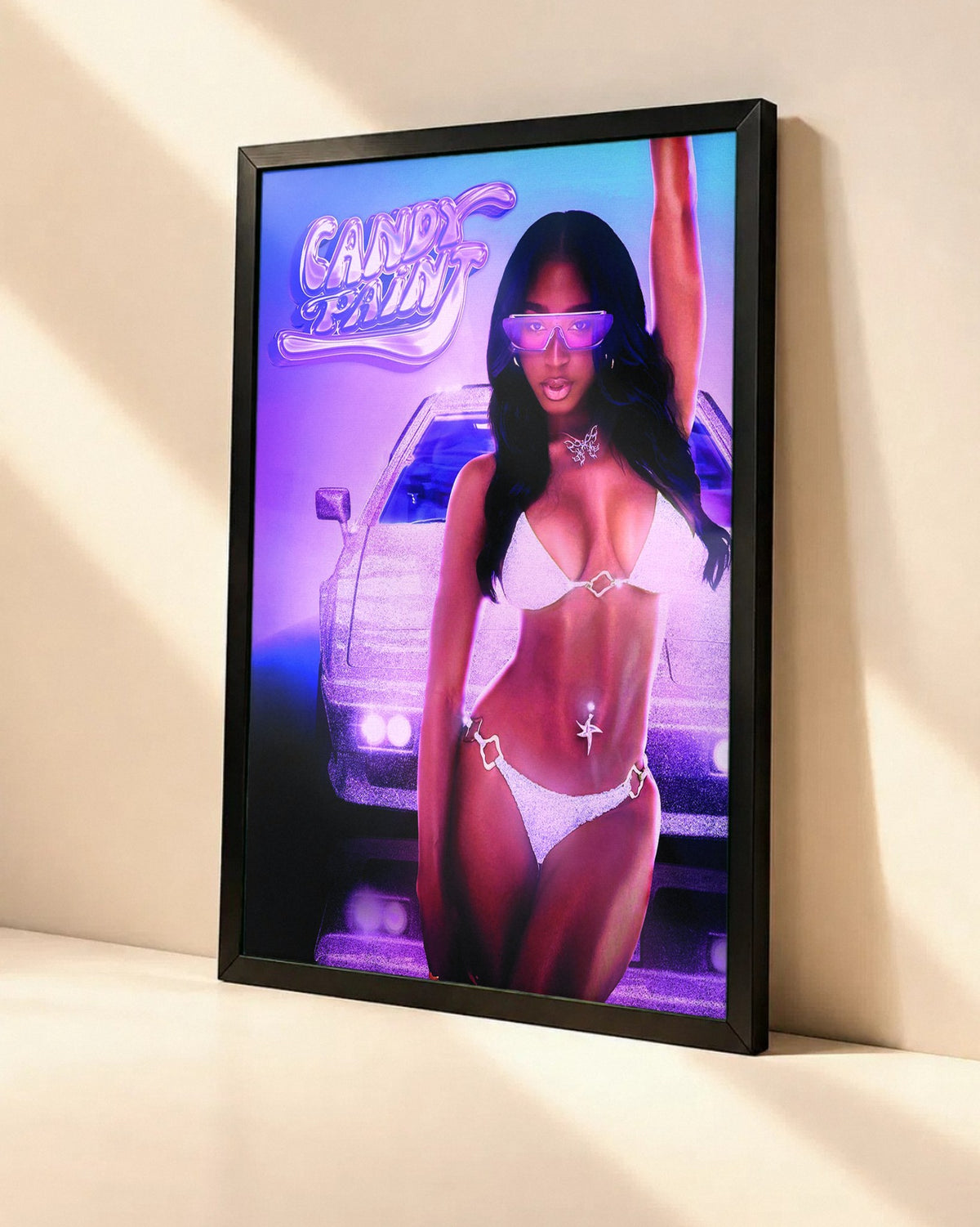 Poster Normani – Candy Paint dans un cadre noir, vue en angle