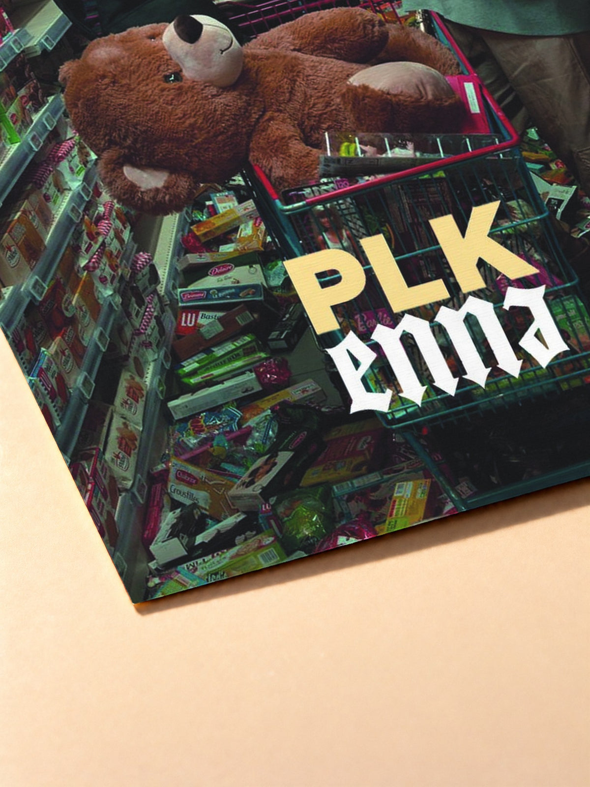 Gros plan sur l'impression du poster PLK – Enna