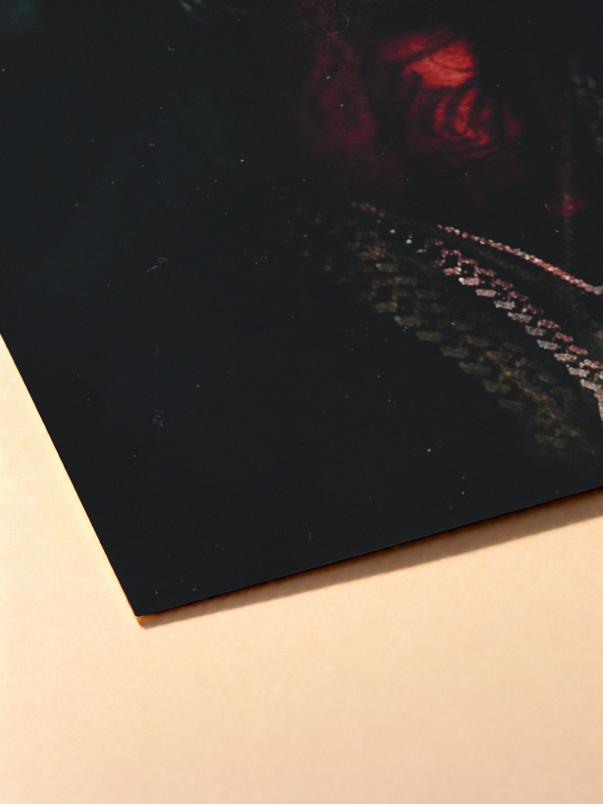 Gros plan sur l'impression du poster Pop Smoke – Shooting