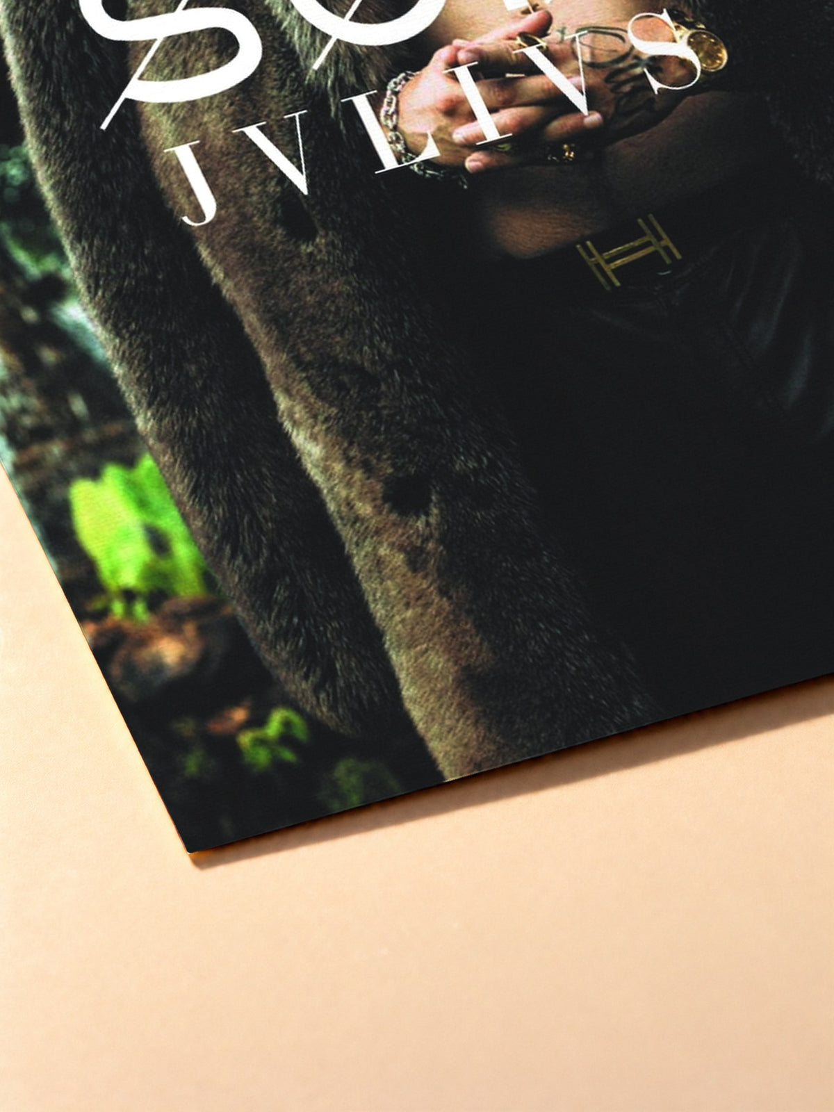 Gros plan sur l'impression du poster SCH – Jvlivs