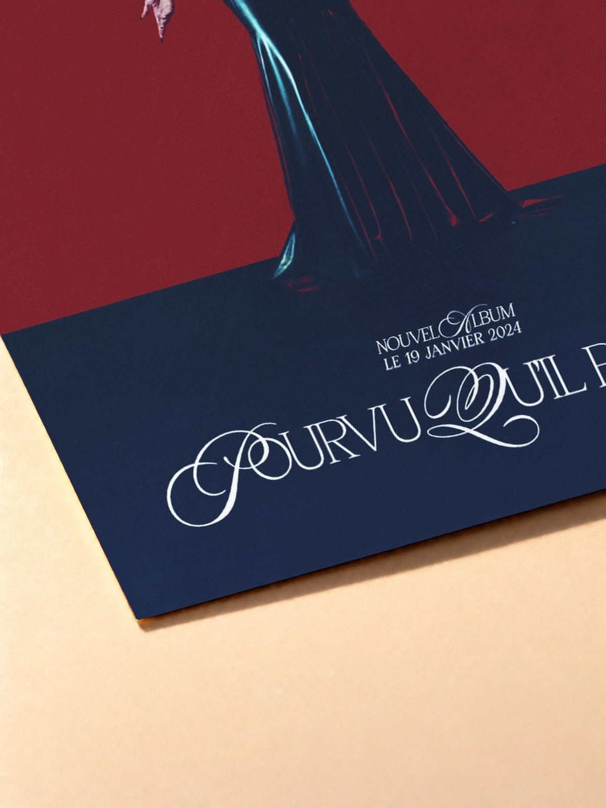 Gros plan sur l'impression du poster Shay – Pourvu Qu'il Pleuve