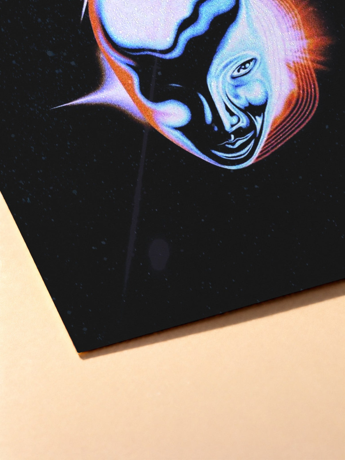 Gros plan sur l'impression du poster The Weeknd – Dawn FM