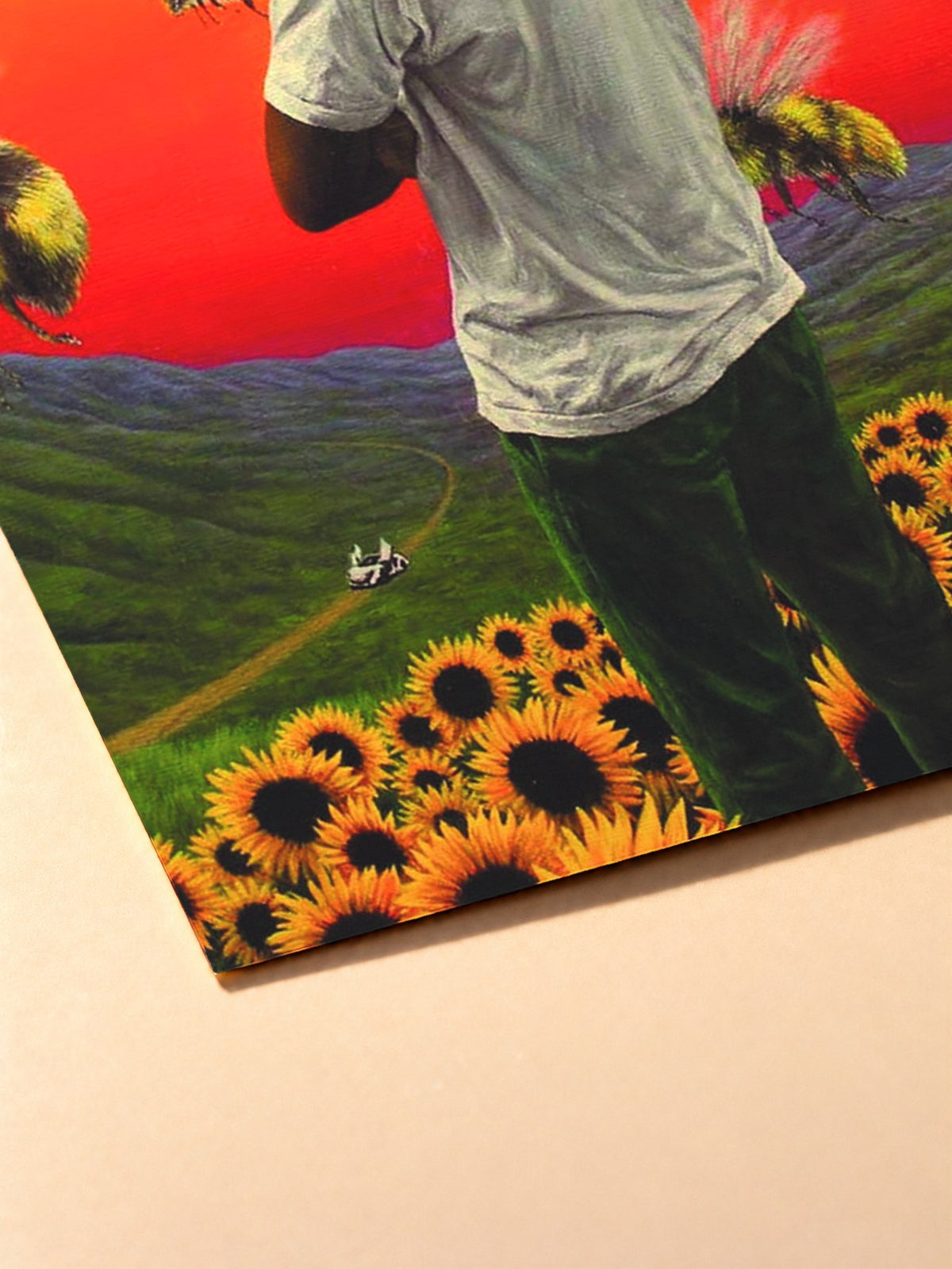 Gros plan sur l'impression du poster Tyler, The Creator – Flower Boy
