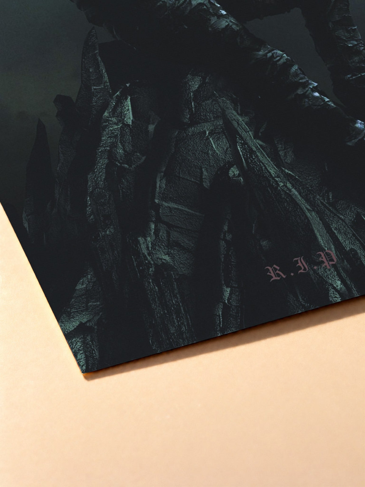 Gros plan sur l'impression du poster Werenoi – Diamant Noir