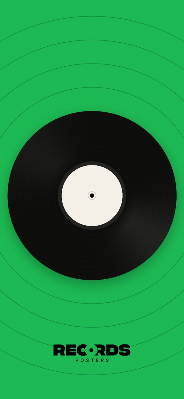Fond d'écran iPhone : vinyle sur vert